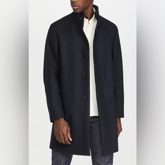 THEORY Belvin Eclipse Melton Wool Coat Sz M